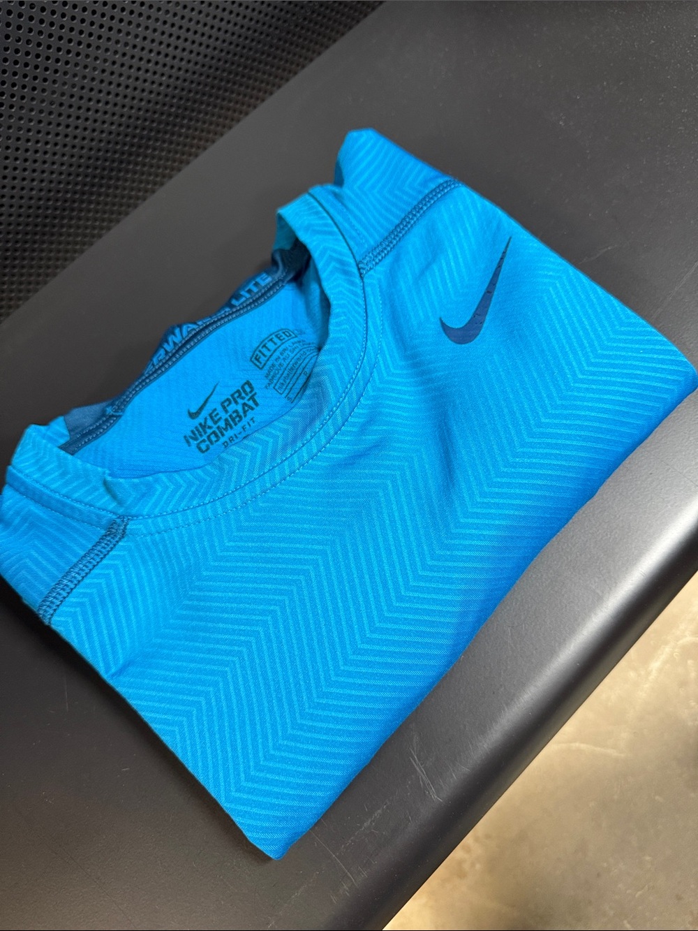 Nike Bright Teal Blue Long Sleeve Performance Top